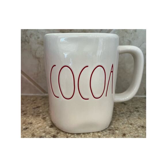 Rae Dunn White Mug witn Red COCOA Festive, Holiday, Collectors - Picture 1 of 5
